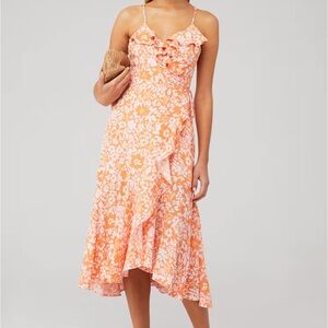 Minkpink Marli Midi Wrap Dress // Size XS
